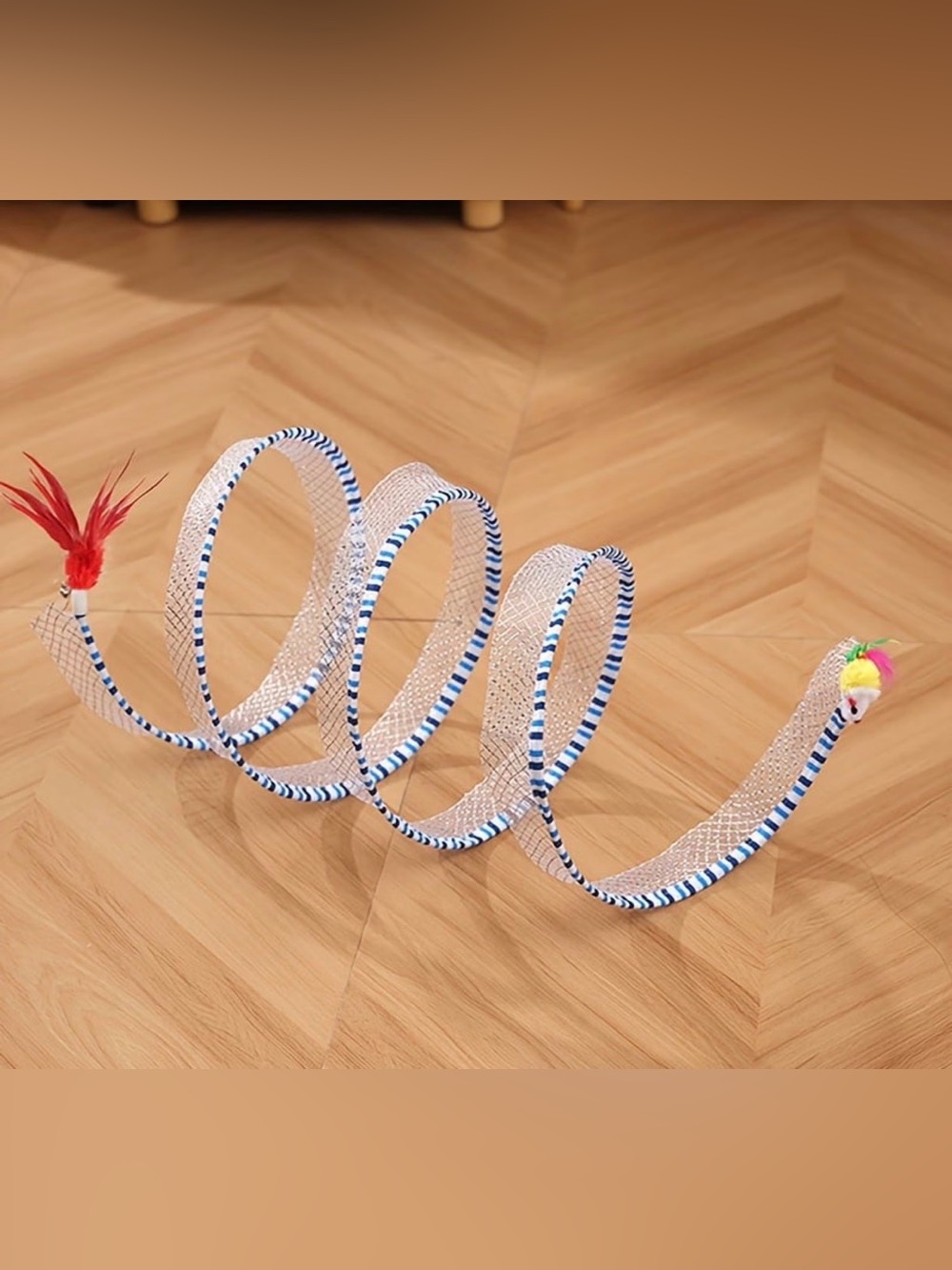 Colorful Collapsible Cat Tunnel: Spiral Toy Coil - Pet Supplies